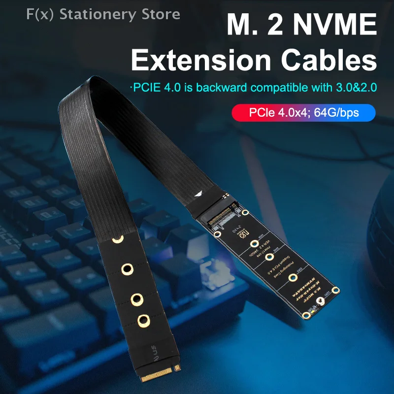 Удлинительный кабель M.2 NVME к Oculink 4i для видеокарты SSD M2 M Key к SFF-8611 SFF-8612 Кабель-переходник для настольного ноутбука