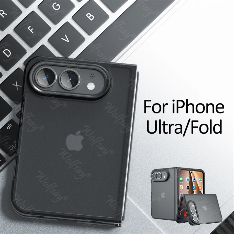 Für iPhone Duo Hülle, matte PC + TPU Hüllen für Apple iPhone Duo, stoßfeste Schutzhülle für die Rückseite des Telefons, für iPhone Duo.