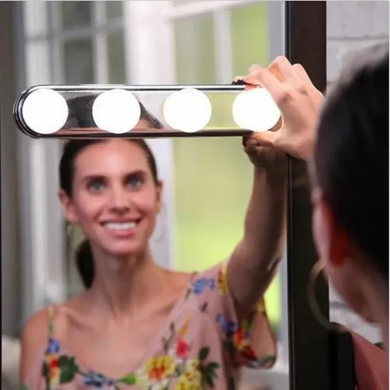 Makeup  Wall Lamp Kit For Dressing Table Vanity Mirror Light suction cup battery power supply pf9099