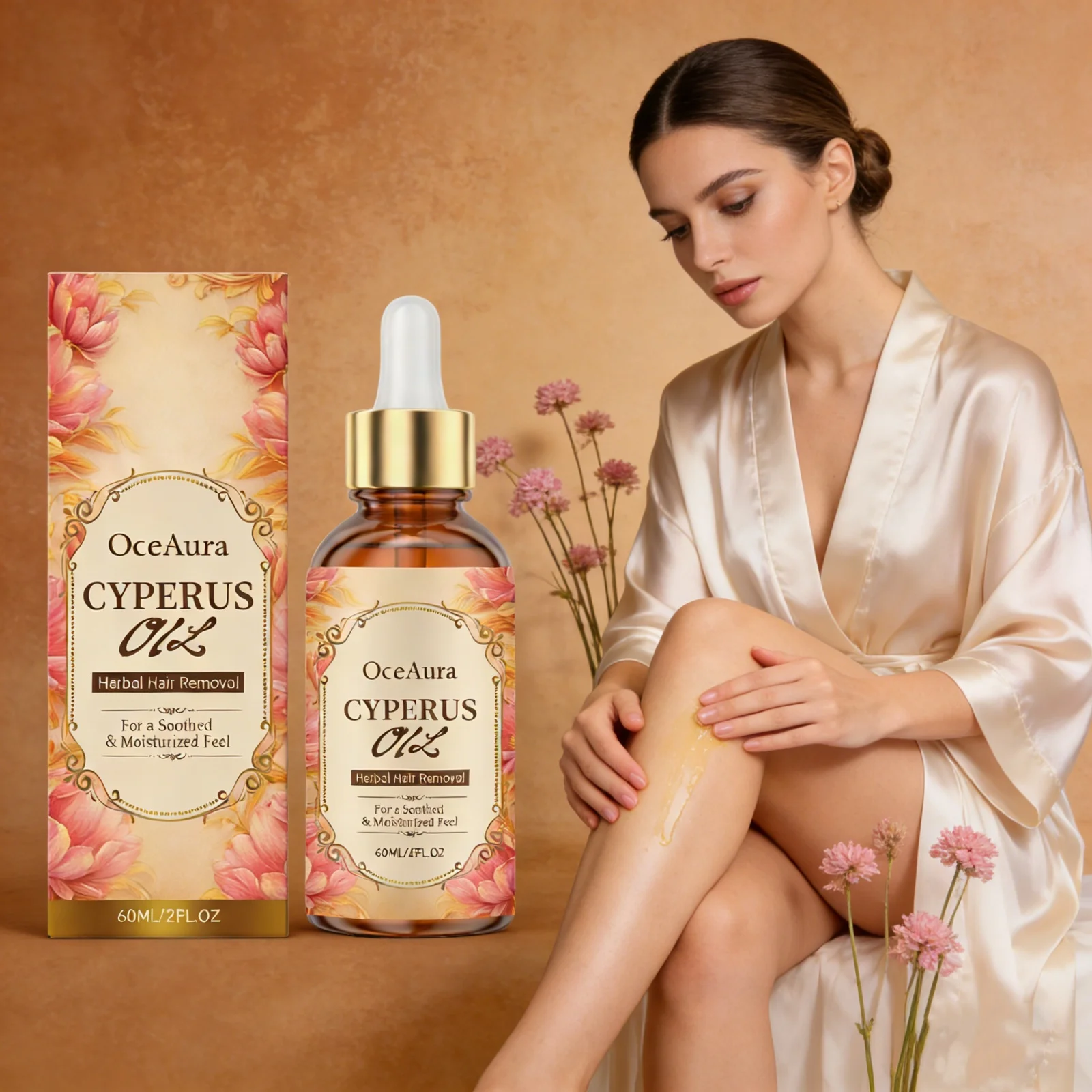 Hair Removal Soothe Serum Oil Cyperus Rotundus Root Extract Soothing Irritation Reduce Redness After Depilatory Care Essence Oil