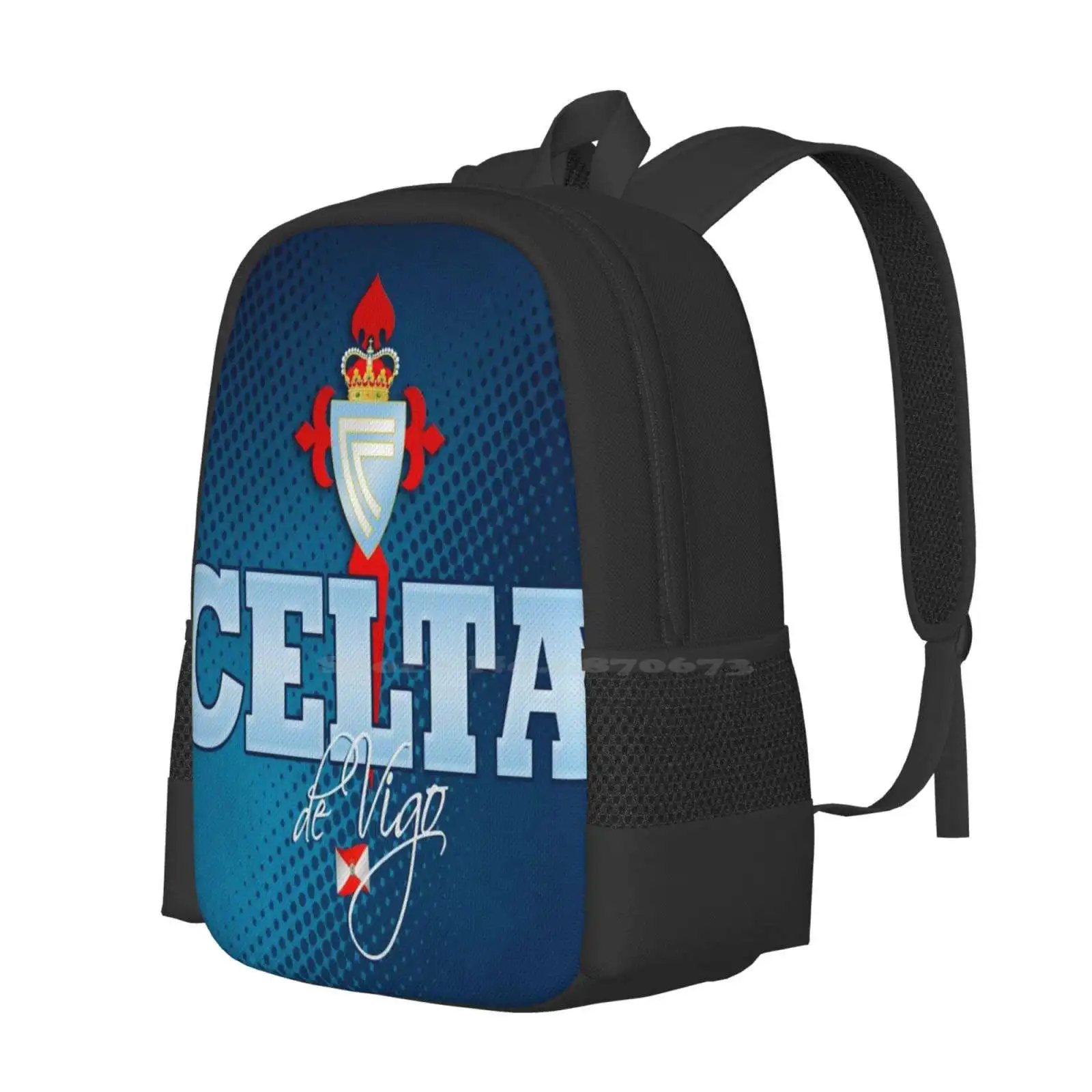 Fc Celta Vigo Pattern Design Bag Student'S Backpack Soccer Celta Vigo Spain Spanish Celestial Espana Sport Amiens Angers Ayr