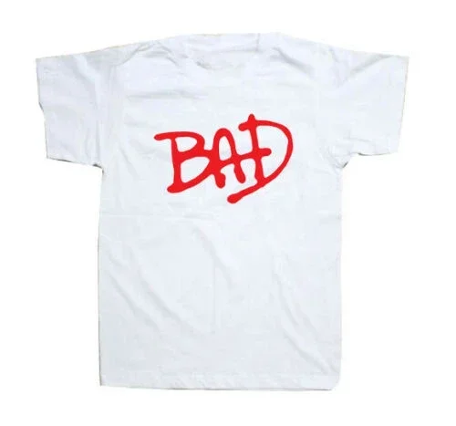 حجم جديد S-5xl مايكل جاكسون تي شيرت المتضخم باد مون ووكر ملك البوب تي شيرت القطن س الرقبة قمصان قصيرة الأكمام تي شيرت 2024