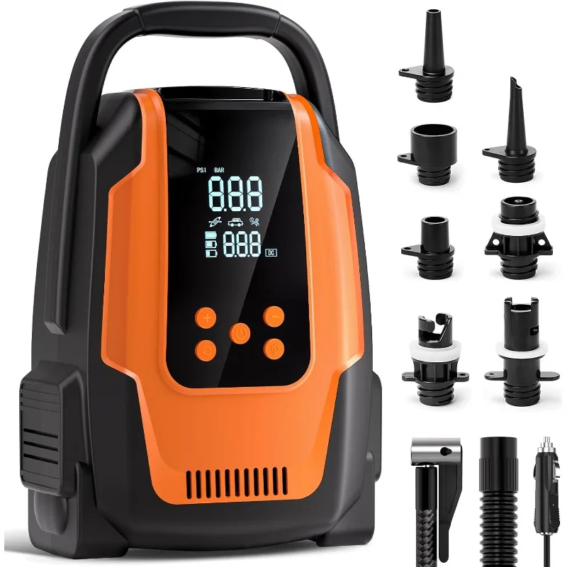 

Electric Paddle Board Pump, 50PSI High Pressure Portable SUP Air Pump with Auto-Off and Deflation Function
