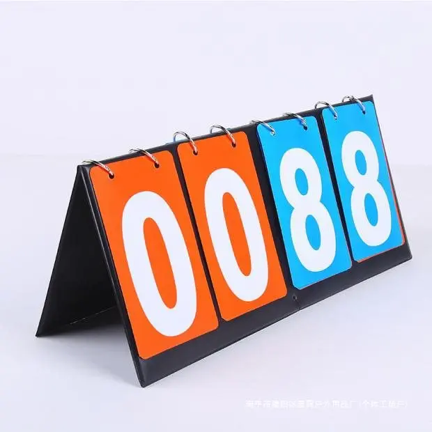 

Portable page-flip basketball scoreboard billiards football table tennis scorer scoreboard game scoreboard
