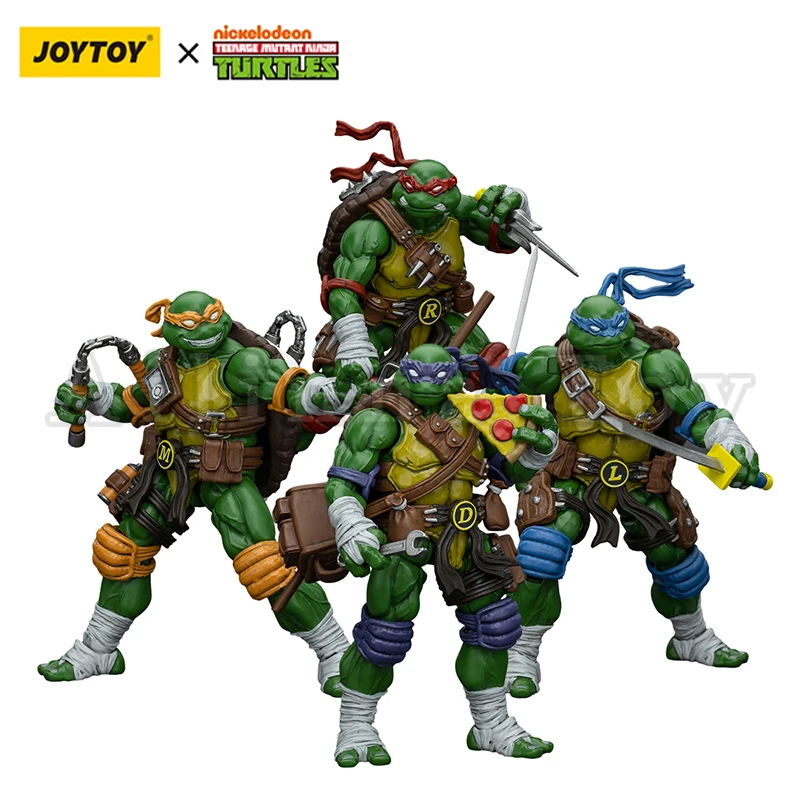 [Asia Exclusive][Pre-Order]JOYTOY 1/18 Action Figure Turtles-Michelangelo Donatello Leonardo Raphael Re-issue Version Anime Toy