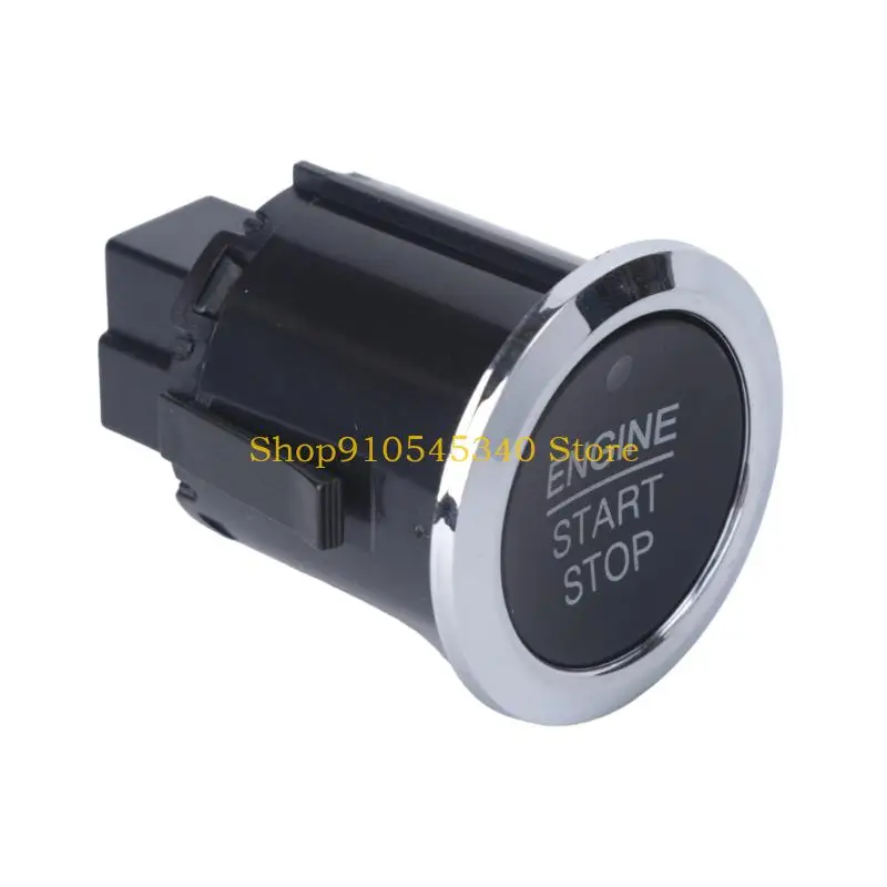 U2JA Car Engine Start Stop Button Switches, Dashboard Push Starter Button, ABS Housing, Black Silver Trim DG9T14C376ADW for F150