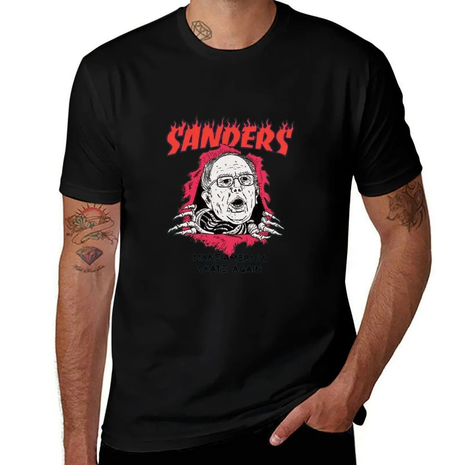 Bernie Sanders - Make America Skate Again T-Shirt Lightweight Print T-Shirt