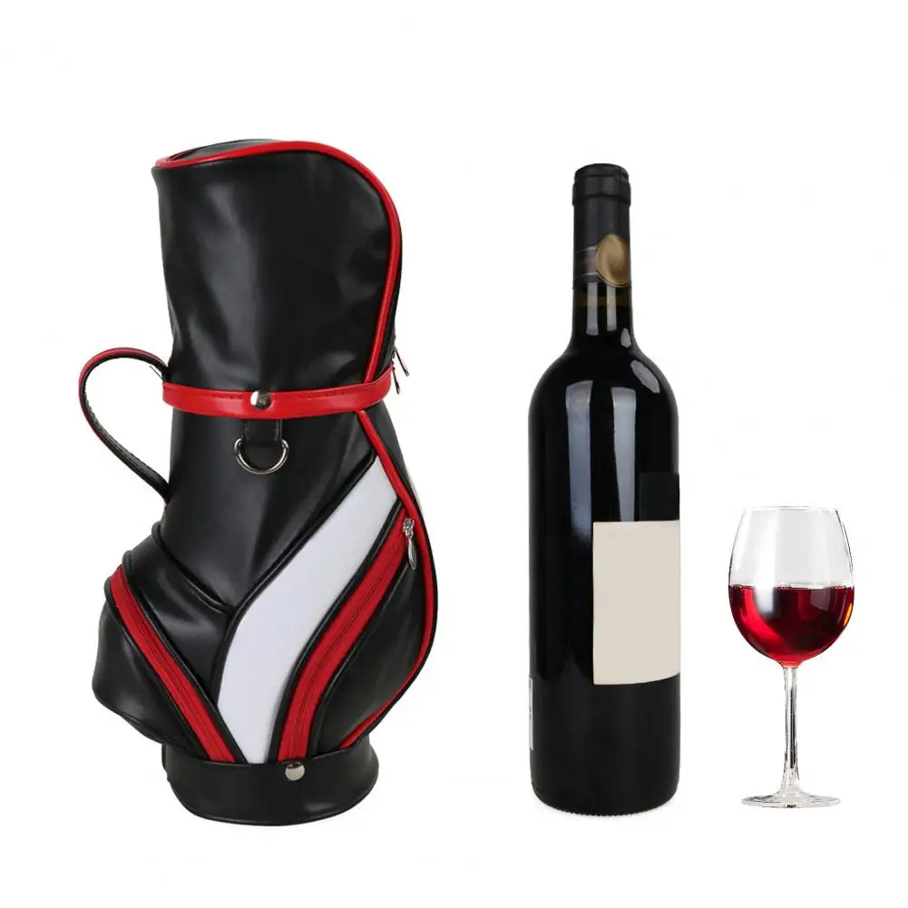 

33*12cm Wine Bag Single Bottle Carrier Tote Golf Wine Cooler Insulated Travel Wine Cooler Bag For Golfer Outdoor Golf Supplies