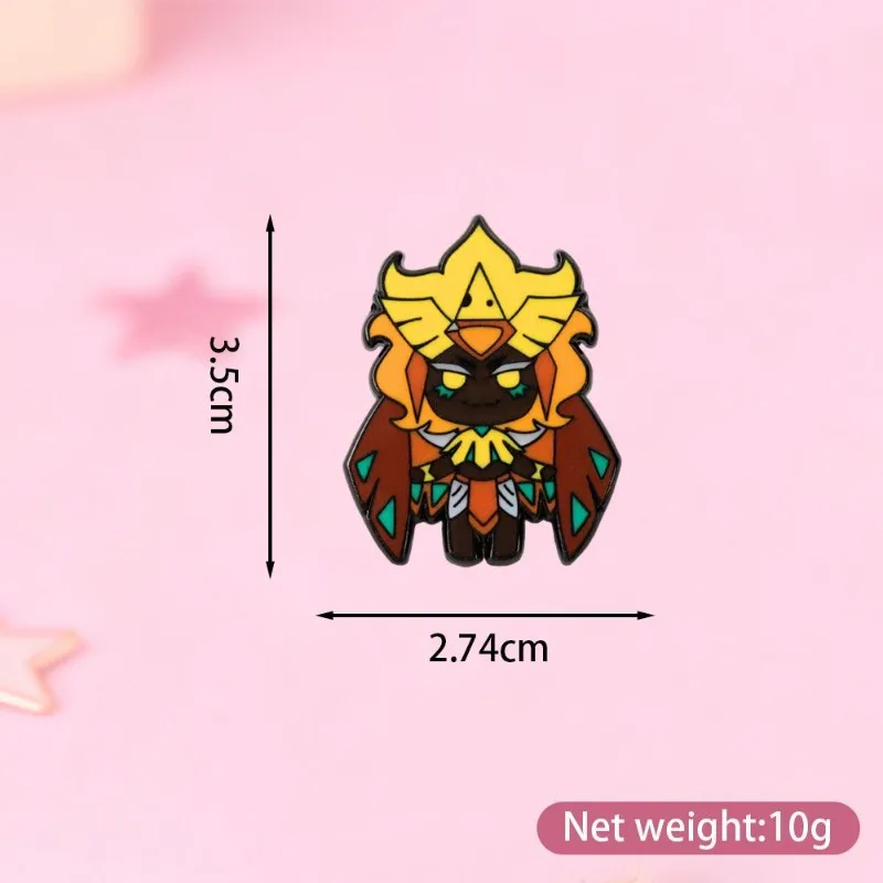 Classic Cartoon Game Shadow Milk Cookie Brooch Role Golden Cheese Cookie Badge Game Peripheral Accessories Player Bag Gifts - view 6