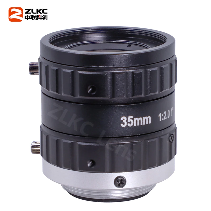 عدسة تركيز ثابتة 35 ملم 1 بوصة كاميرا CMOS 12 ميجابيكسل C Mount Lens F2.0 كاميرات فحص صناعية قزحية يدوية HK3520MP12