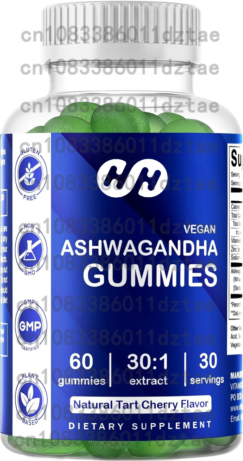 

Ashwagandha Gummies - Relieve Stress, Enhance Memory, Focus, Promote Immune and Nervous System Health and Metabolism