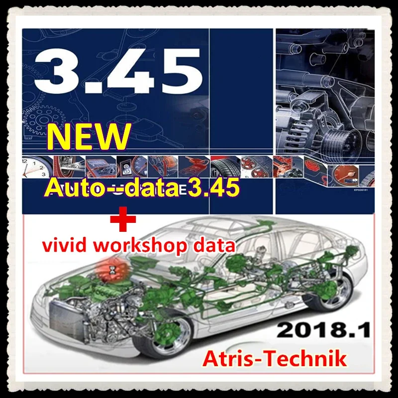 

Новейший Autodata 3,45 + программное обеспечение для авторемонта Workshop DATA Vivid 2018 (Atris-Technik) + установка видео для программного обеспечения для европейских автомобилей