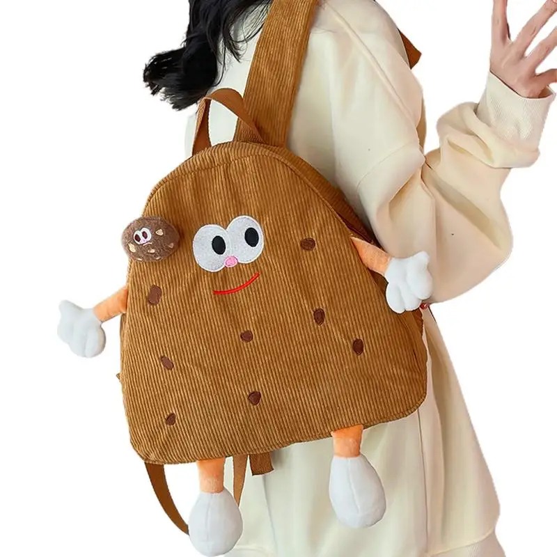 Kids Backpack For School Cookies Shape Children Backpack Adjustable Kids Bookbag Cartoon Back Pack Small Kids Backpack School