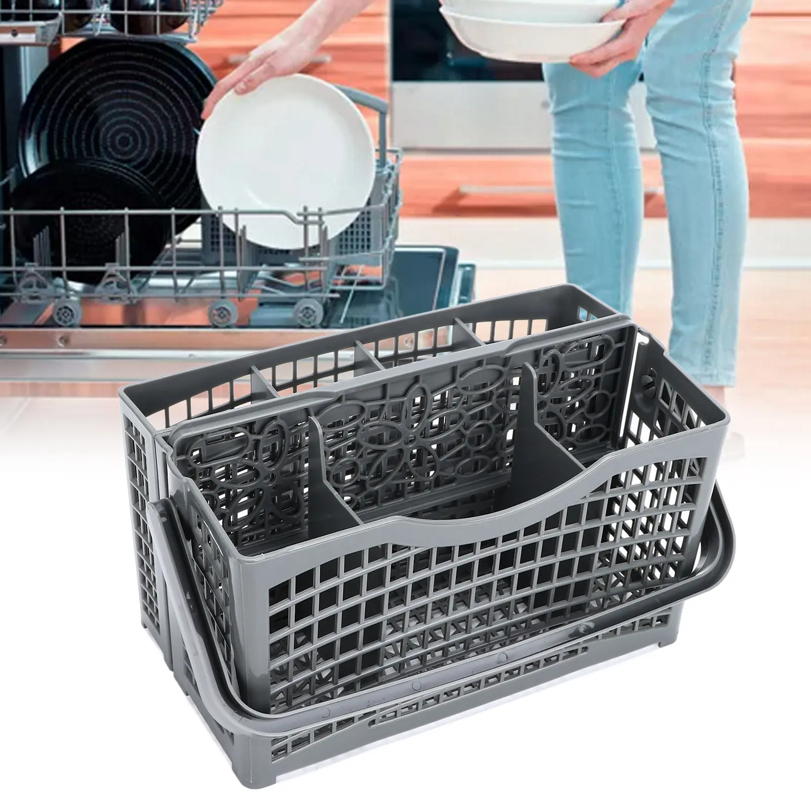

F2 Universal Dishwasher Knife And Fork Storage Basket Cutlery Holder Knives Forks Storage Rack Dishwasher Basket Accessories