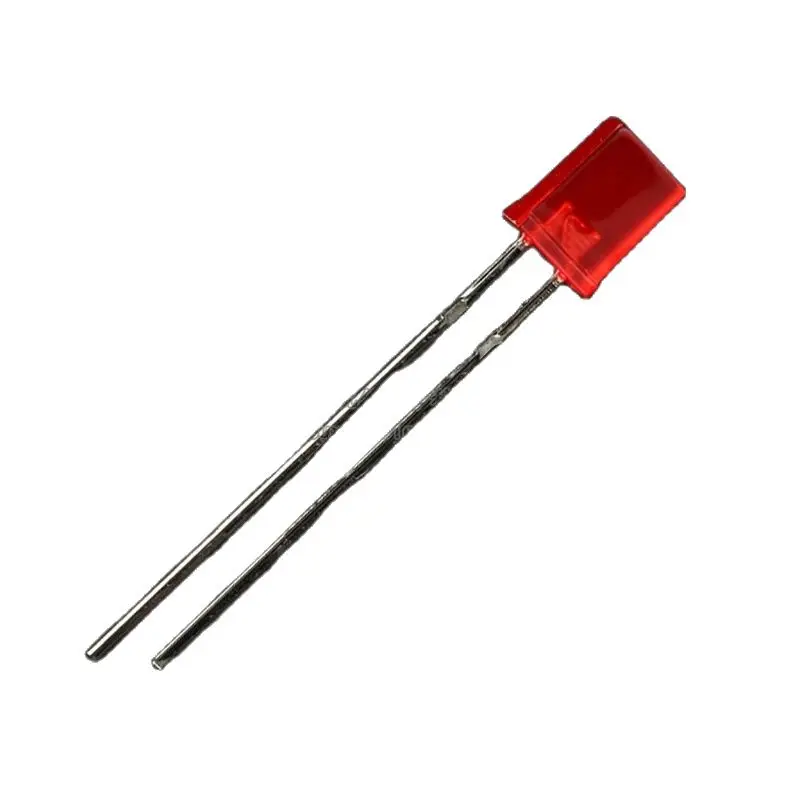 OWEIS 100PCS/LOT 2*5*7MM Square LED Red Ture Red DIP LED Lamp Emitting Diodes dropshipping