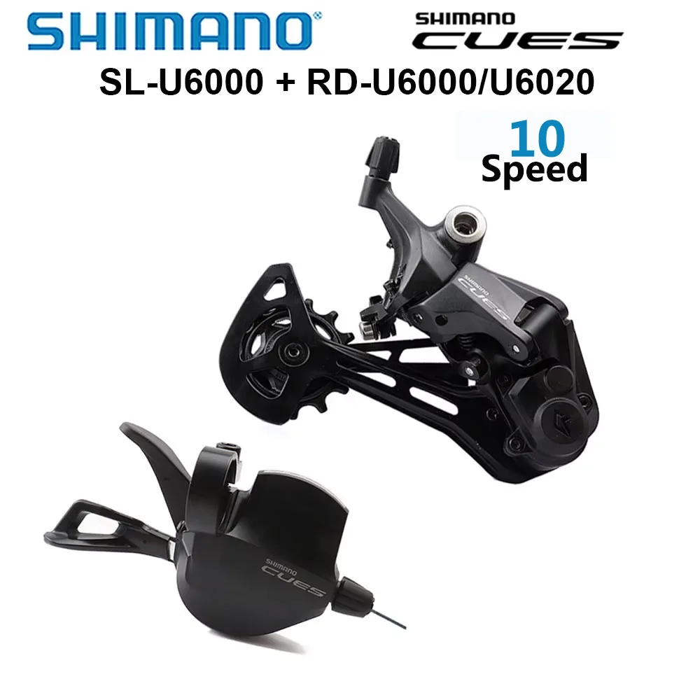 

SHIMANO CUES U6000 Groupset 10 Speed Shift Lever U6000-10R Rear Derailleur RD-U6020-10S RD-U6000 10V 10S Mountain Bike Parts