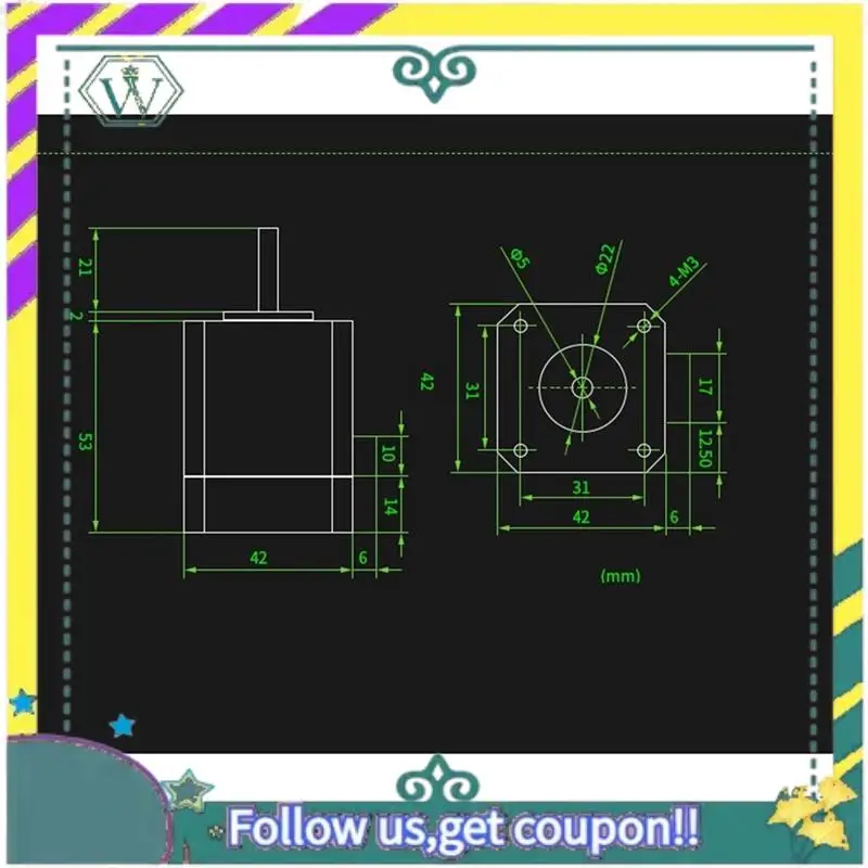 

NEW SERVO42C 42 Closed Loop Stepper Motor Driver CNC Set Ultra-Quiet Replacement For TMC2209 3D Printer Parts B