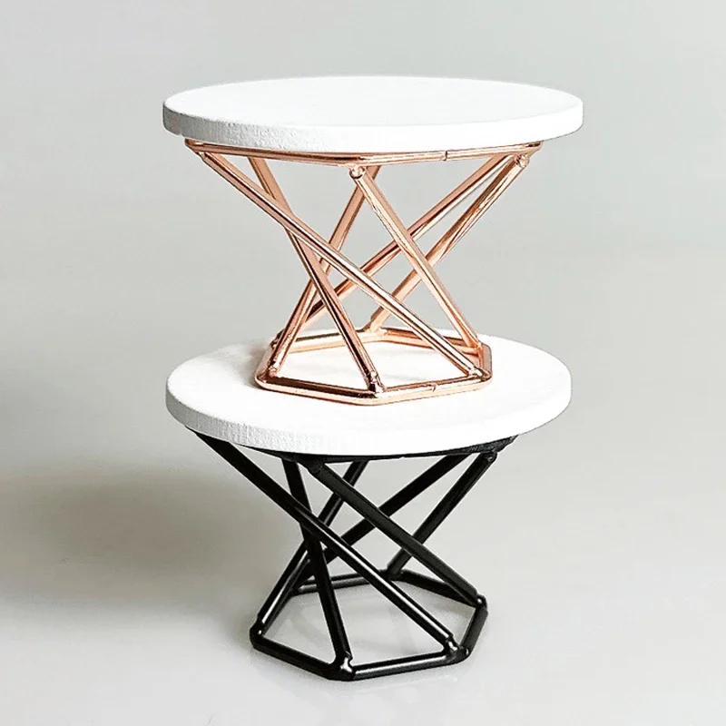 Mesa de centro en miniatura para casa de muñecas 1:12, mesa de té, muebles de mesa auxiliar, modelo de decoración para el hogar, accesorios para casa de muñecas de juguete