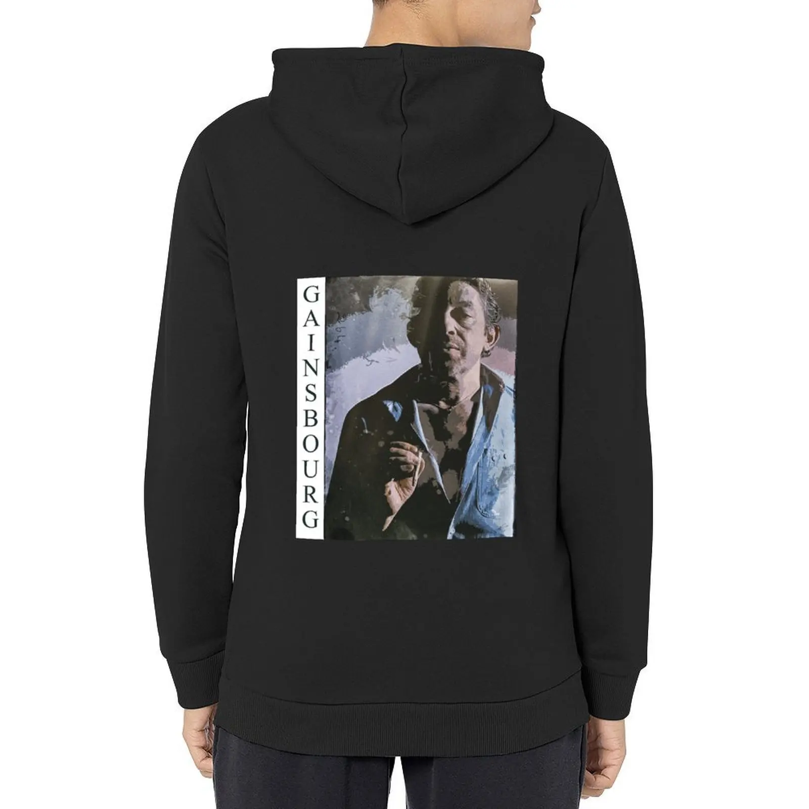 

Serge Gainsbourg art portrait Hoodie men's sweat-shirt set anime clothes men's clothes hoodie for men