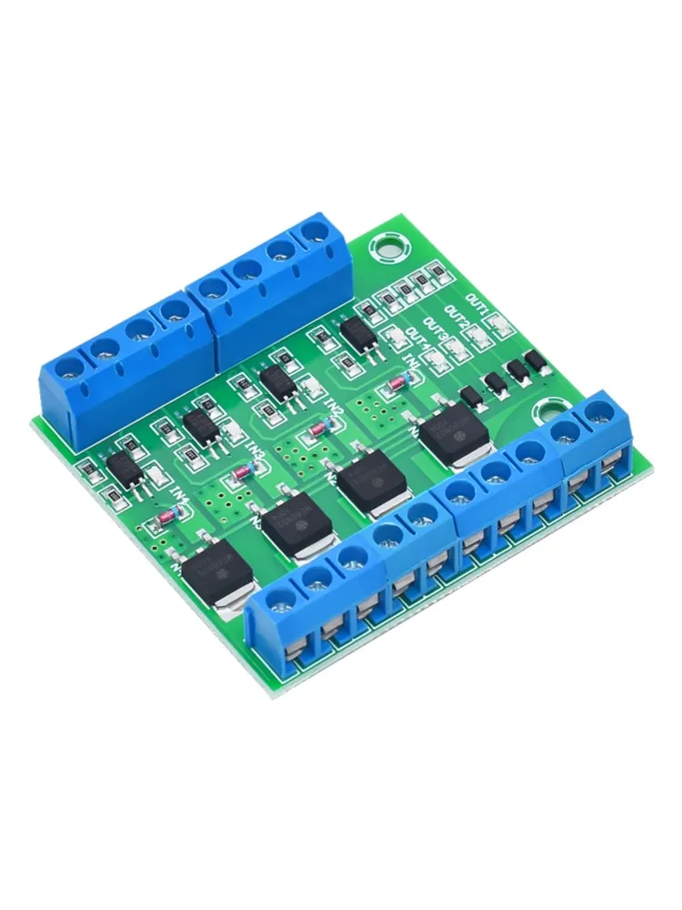 4-drożny moduł izolacji transoptora Mos Pwm 3-20V 10A Foto-elektrische Isolator Houder Rail Plc Drive Motor Board — zdjęcie produktu 7
