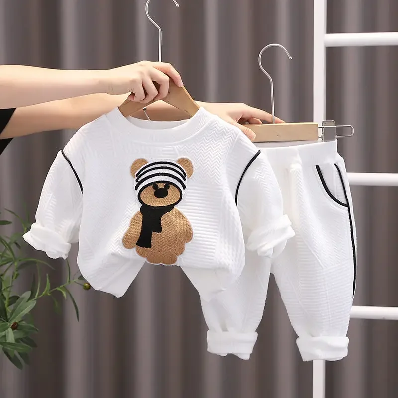 

Baby T-shirt Pants 2Pcs/set Suits Toddler Tracksuits Children Boys Girls Bear Clothing Kids Clothes Toddler 1 2 3 4 5 Years