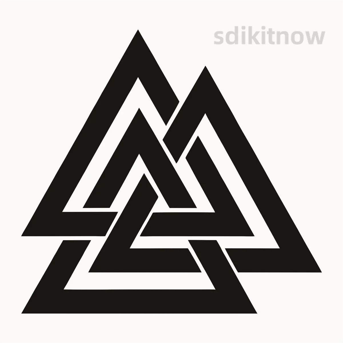 Valknut Viking Symbol Vinyl Car Sticker Norse Mythology Triangle Waterproof Window Body Decor Decal for Volvo Tesla Toyota Skoda