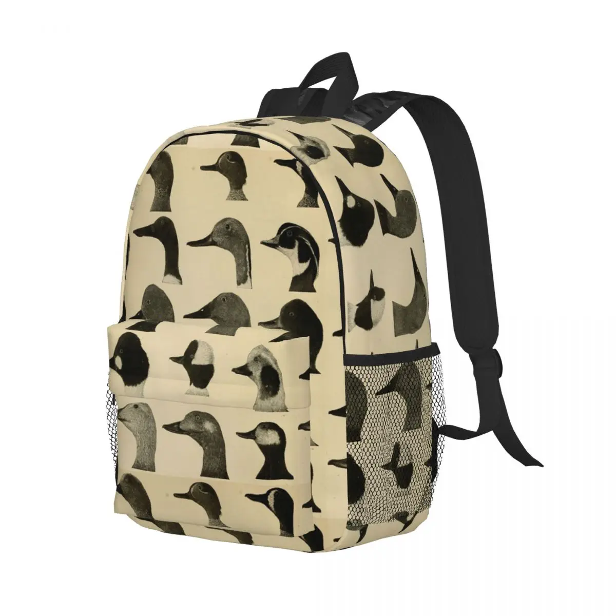 Mochilas Vintage con cabezas de pato para niños y niñas, mochilas escolares informales para estudiantes, mochila para portátil, bolso de hombro de gran capacidad