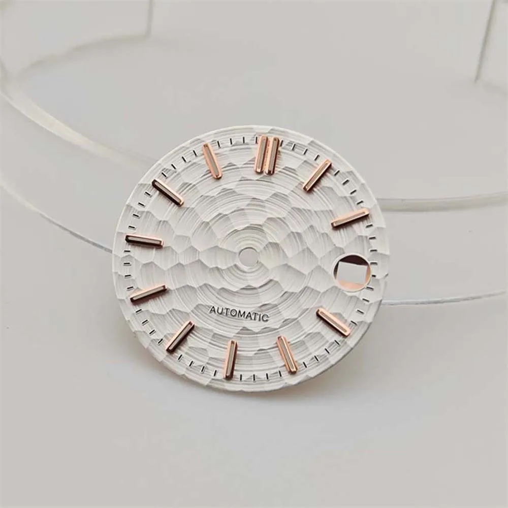 Quadrante dell'orologio fai-da-te quadrante dell'orologio luminoso verde da 28,5 mm per accessori modificati per orologio con movimento NH35 NH36