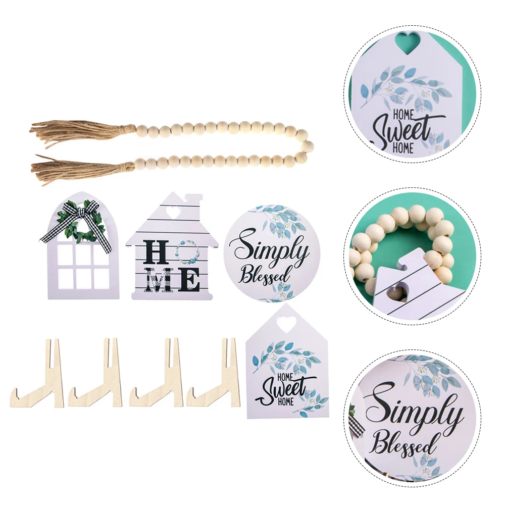 

1 set 1 Set Style Ornament Decorations Tiered Items Country Tiered Tray Decor Bundle Tray Decorations Design Table Decor