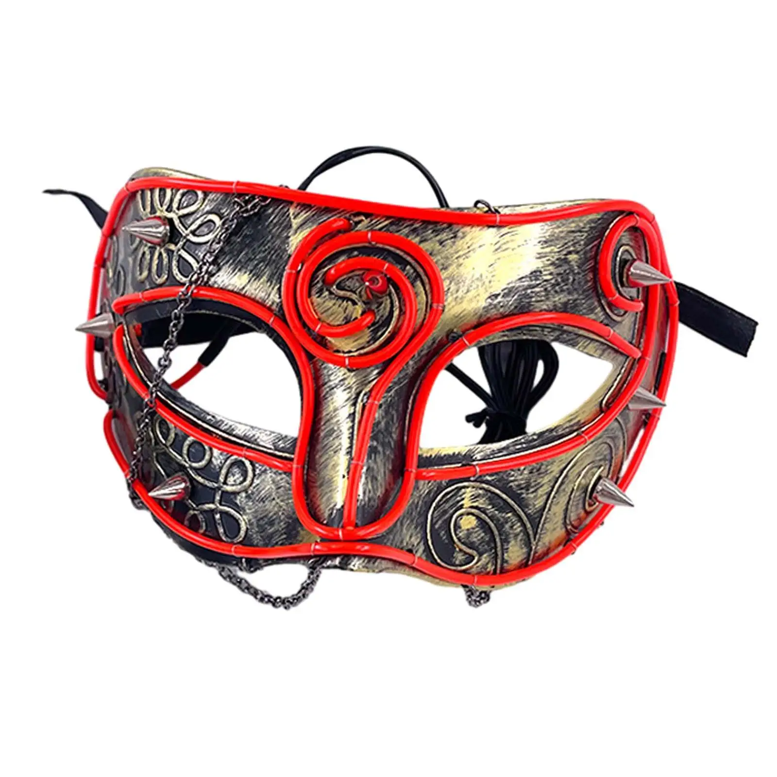 Masquerade Half Face Máscara, adereços decorativos, Costume Acessórios, Clube