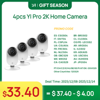 YI 2K 3MP Cameras 2/3/4Pack Home IP Cams Security System with Night Vision for Office/Baby/Nanny/Pet Monitor Wifi CCTV