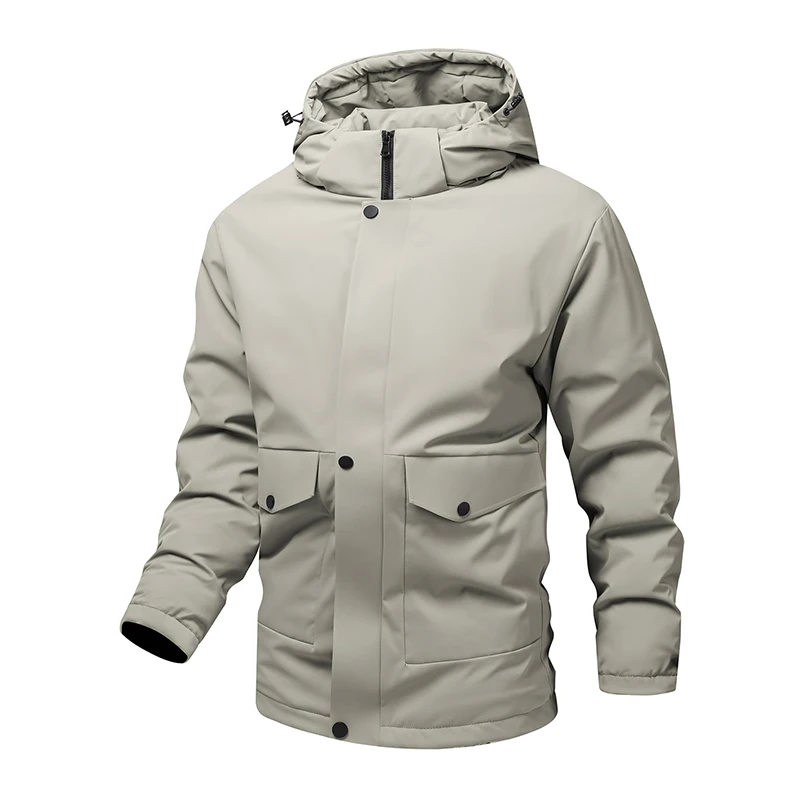 ARC Outdoor-Radfahren, Sport, Camping, Freizeit, trendig, Herrenmode, Reisen, Business, winddichte und warme, mit Baumwolle gepolsterte Jacke