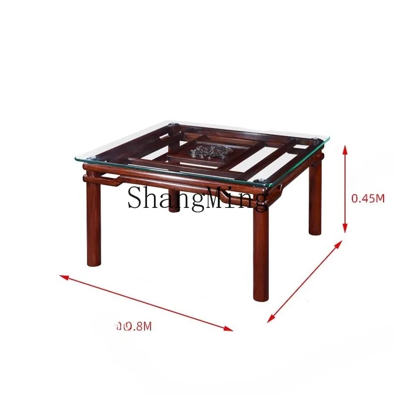 

ZHB mahogany furniture rosewood big fruit red sandalwood bright style generous coffee table new Chinese style sofa coffee
