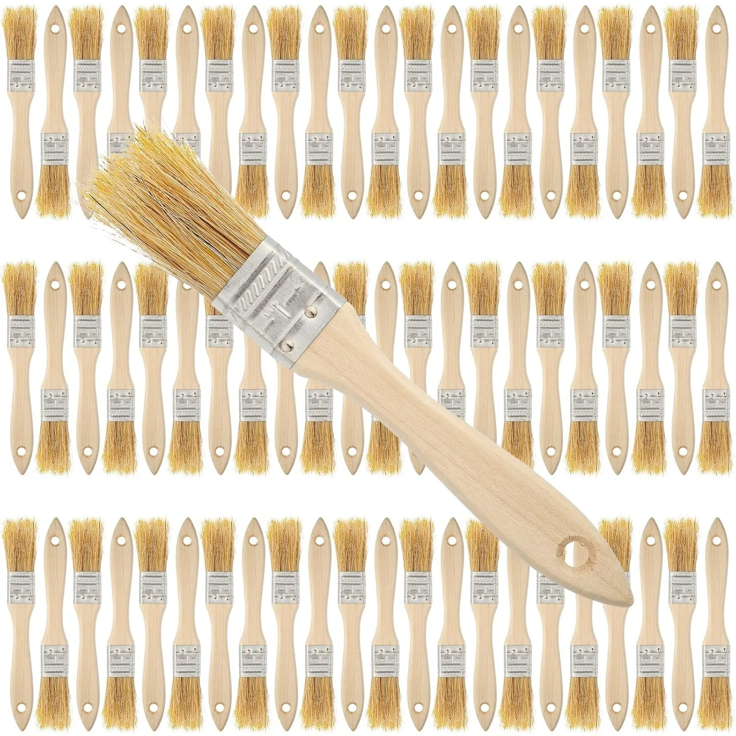 150 flake paint brushes 1 inch paint brushes Multi-purpose paint brushes Large household brush with wooden handle