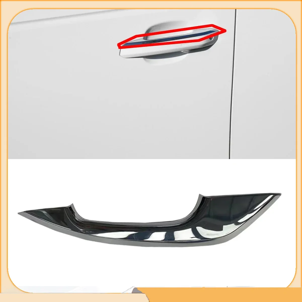 For Audi A4 B9 Avant A5 F5 Coupe Q5 FY S4 S5 8W0837899A 8W0837900A 1x Front Left Right Exterior Door Handle Chrome Cover Trim
