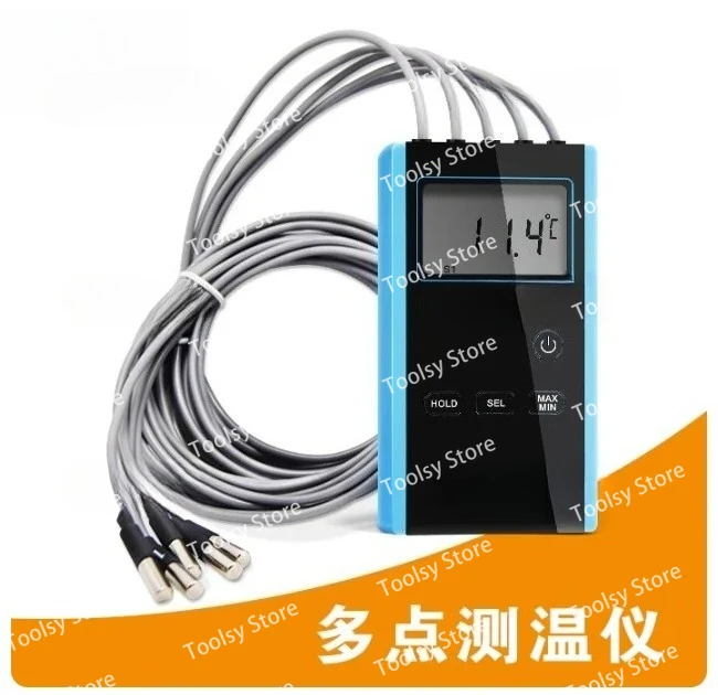 High precision electronic multi-point thermometer OYTM-5S portable for laboratory use