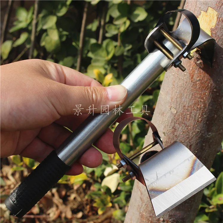 Multi-purpose iron handle 49mm edge fruit tree peeling knife Dead skin removal  Ring cutting peeling Ring branch knife Hoe knife