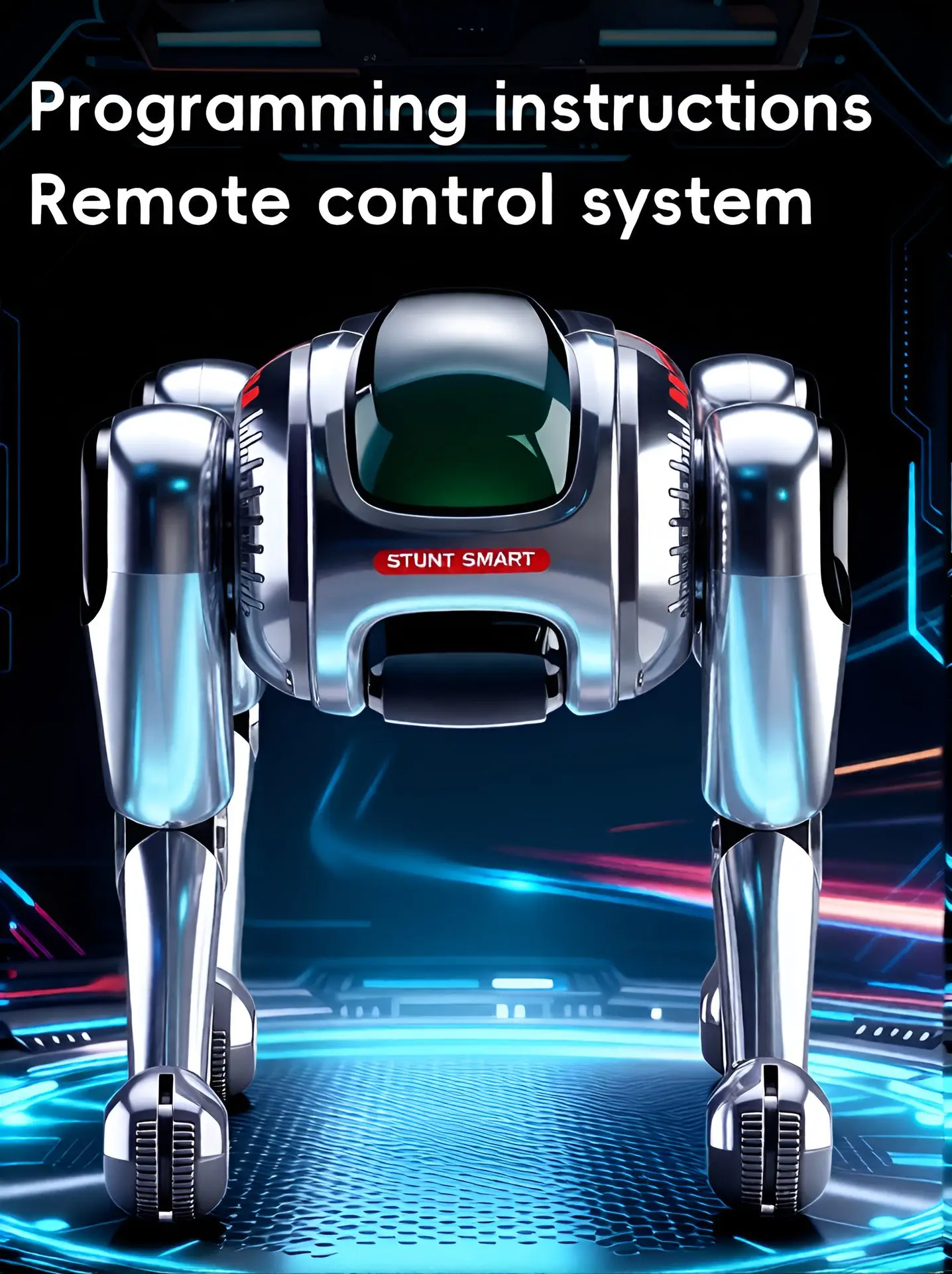 Teeggi Multifunction RC Mechanical Dog Electric RC Intelligent Robot Dog Educational Toy Bionic Smart Robot Toy For Kids Gift