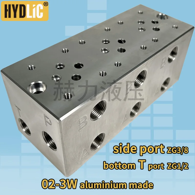 Hydraulic directional valve base manifold for DSG-02 DSG-03 Solenoid valve installation valve block