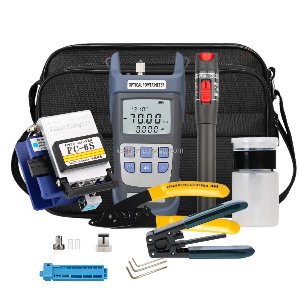 Took Fibra Visual FTTH Toolkit with Ftth Fiber Equipment Tool Meter Optica Kit Cleaver Lit Power Optical FTTH Toolkit