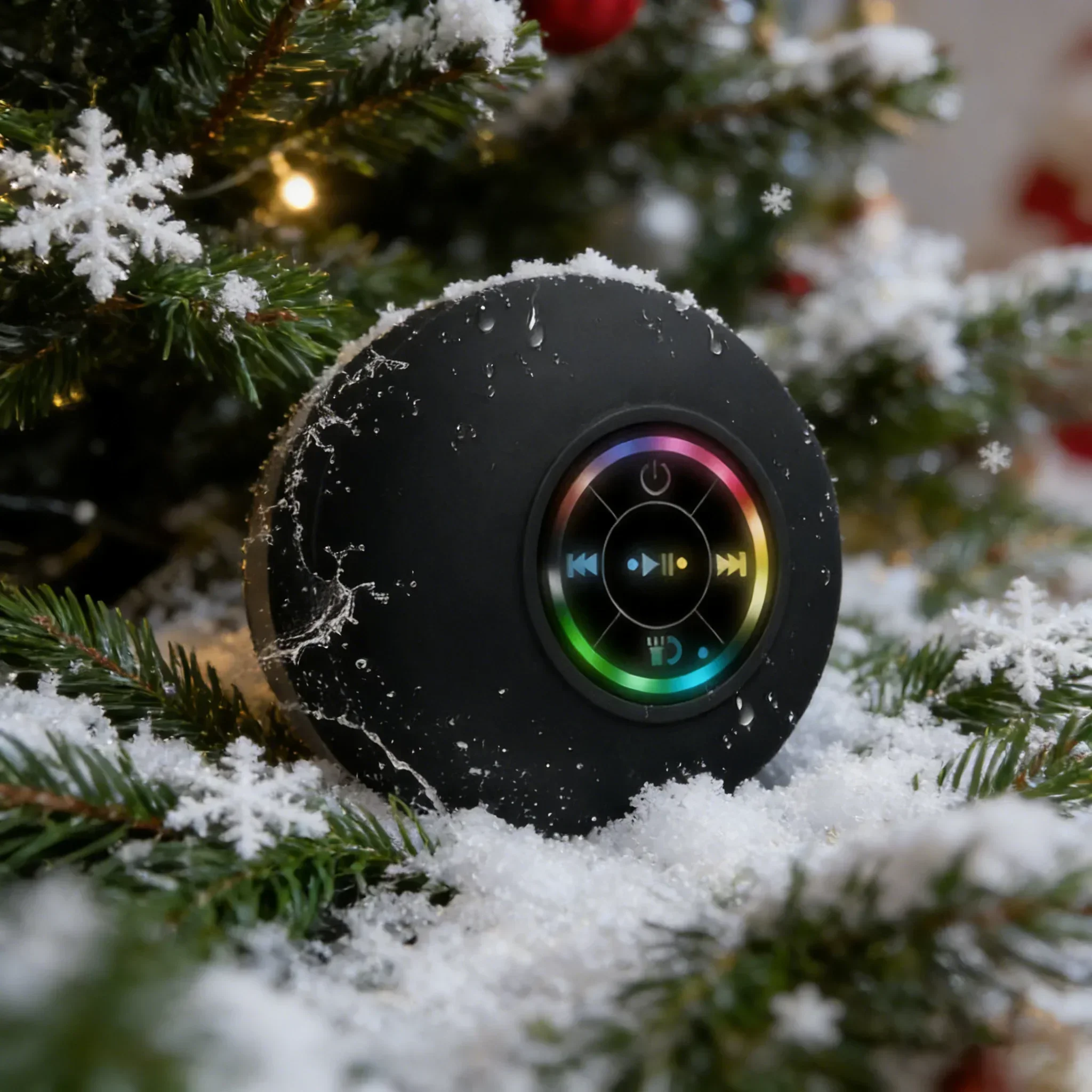 

LED Light Show Waterproof Speaker (IPX6) - Hands-Free Calling, USB Rechargeable for Shower Singing