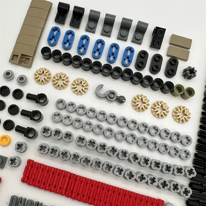 MOC-Bulk Gear Cross Axles Pin Set, blocos compatíveis de alta tecnologia, DIY carro granel brinquedos educativos, Bricks Acessório, Tecnologia 11214