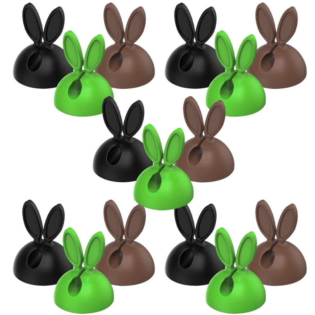 

30Pcs Cable Clips Cartoon Rabbit Ear Cord Organizer Strong Adhesive Cable Holder for Home Office Desktop Cord Holder
