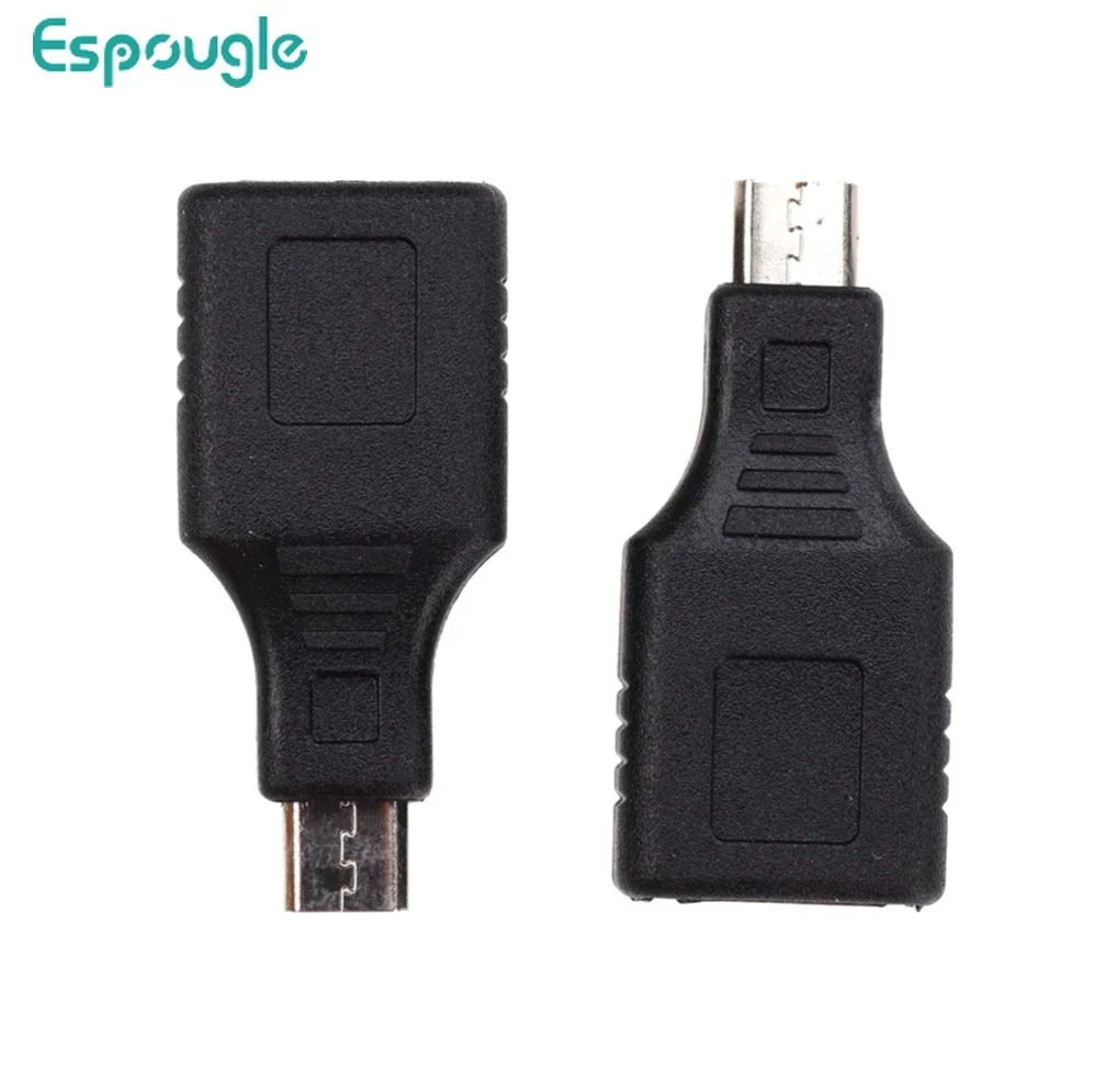 300pcs Black USB 2.0 A Female to Mini B 5 Pin Male Plug Cable Connector Adapter For MP3 MP4 Tablets Phones