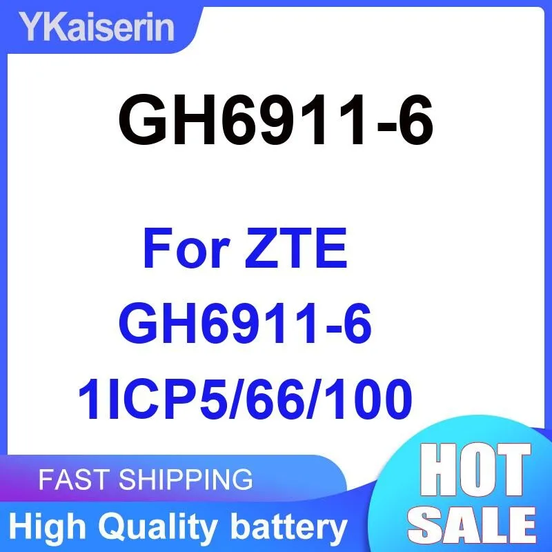 Mobile Phone Battery 6000Mah For Zte GH6911-6 1ICP5 66 100 Good Low-Temperature Performance