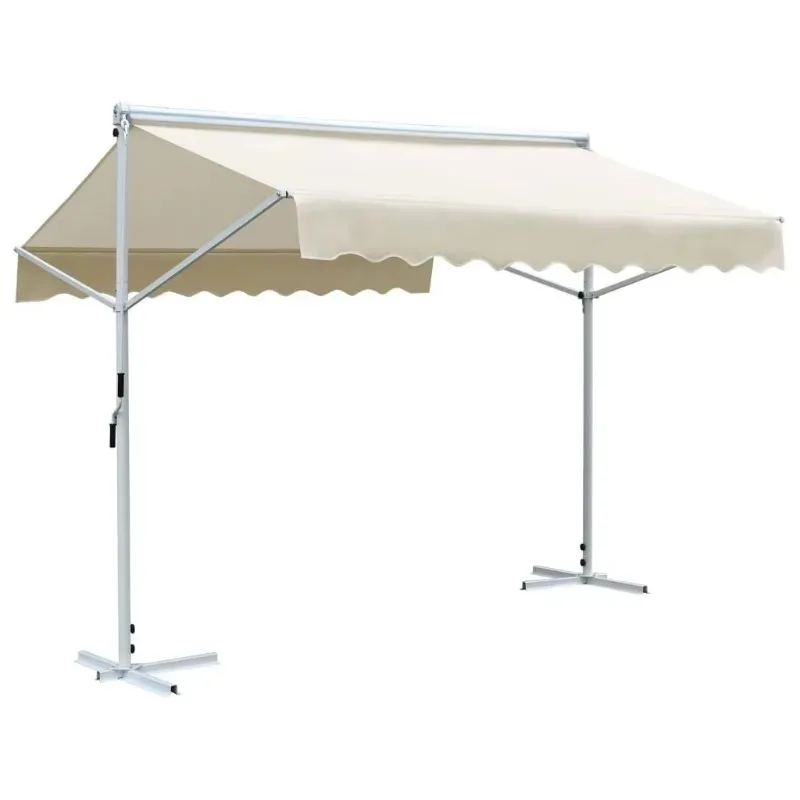 Luxury Freestanding Double-sided Electric Retractable Window Awning with Hotel and Balcony Remote Control Fast Delivery