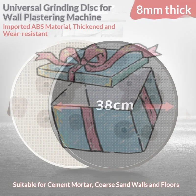 【CCA】ABS Wall Grinding Disc Floor Smoothing Black White Trowel Plate Ultra Soft Wear-resistant Concrete Floor Sander