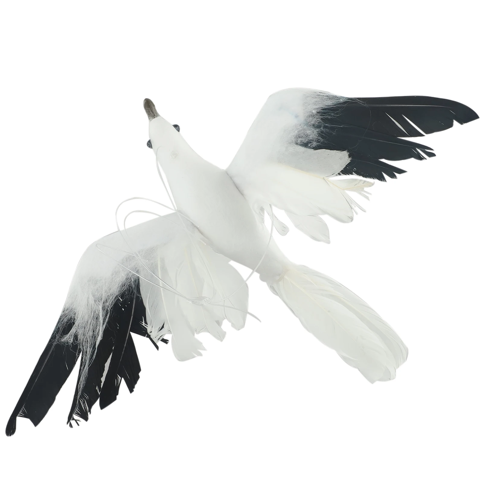 Craft Simulated Seagull Hanging Statue Ornament Handmade 25*22*4.5 Cm Artificial Feathered Druable High Quality