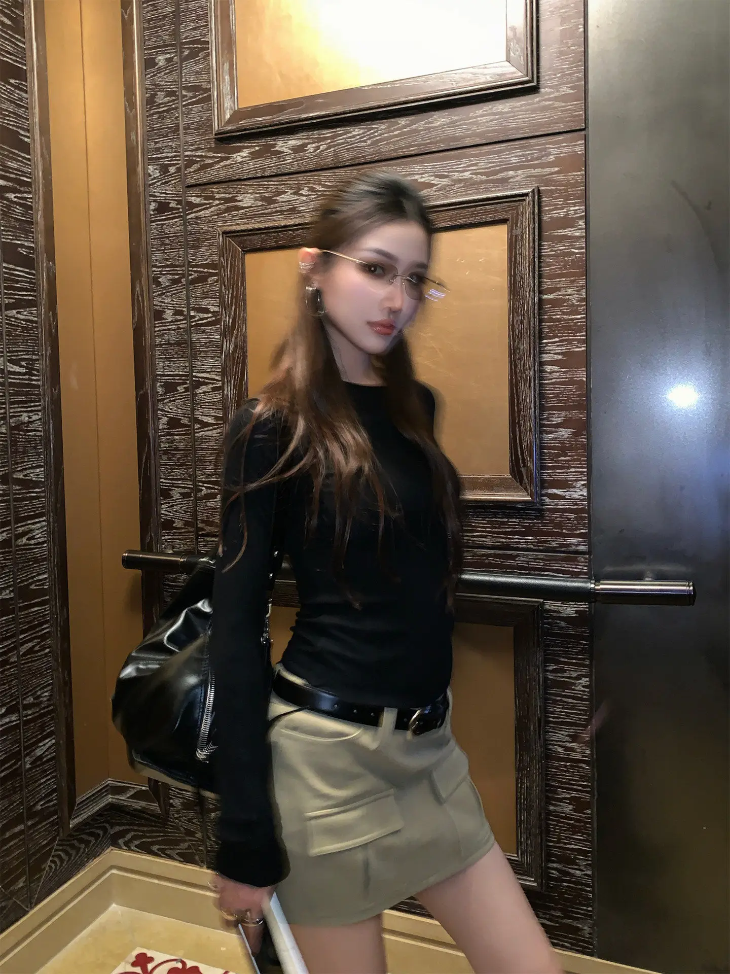 

Женская футболка с длинным рукавом Slim Fit iLEFT, повседневный стиль, из смесовой шерсти и лиоцелла, дышащая, приятная для кожи, стандартный крой, круглый вырез