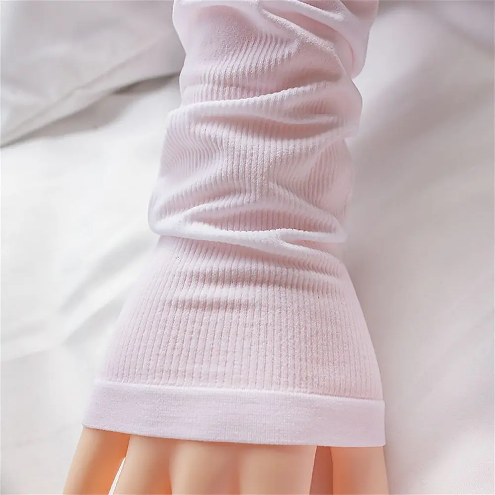 Unisex Fake Sleeve Anti-Slip Sunscreen Gloves Ice Silk Sleeve UV Sun Protect Arm Sleeves